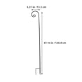 thumbnail image 2 of unbranded Gancho Resistente De Hierro Negro Para Luces Y Comederos En Jardín Exterior, 2 of 8