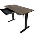 thumbnail image 1 of Bureau d'Ordinateur Électrique LJ 47” à Hauteur Réglable Assis-Debout - Bois, 1 of 5