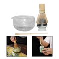 thumbnail image 3 of Juego de Matcha japonés, accesorios multiusos con cuenco de cristal hecho a mano con soporte, herramientas profesionales, 500ml para Macarena batidor de matcha, 3 of 8