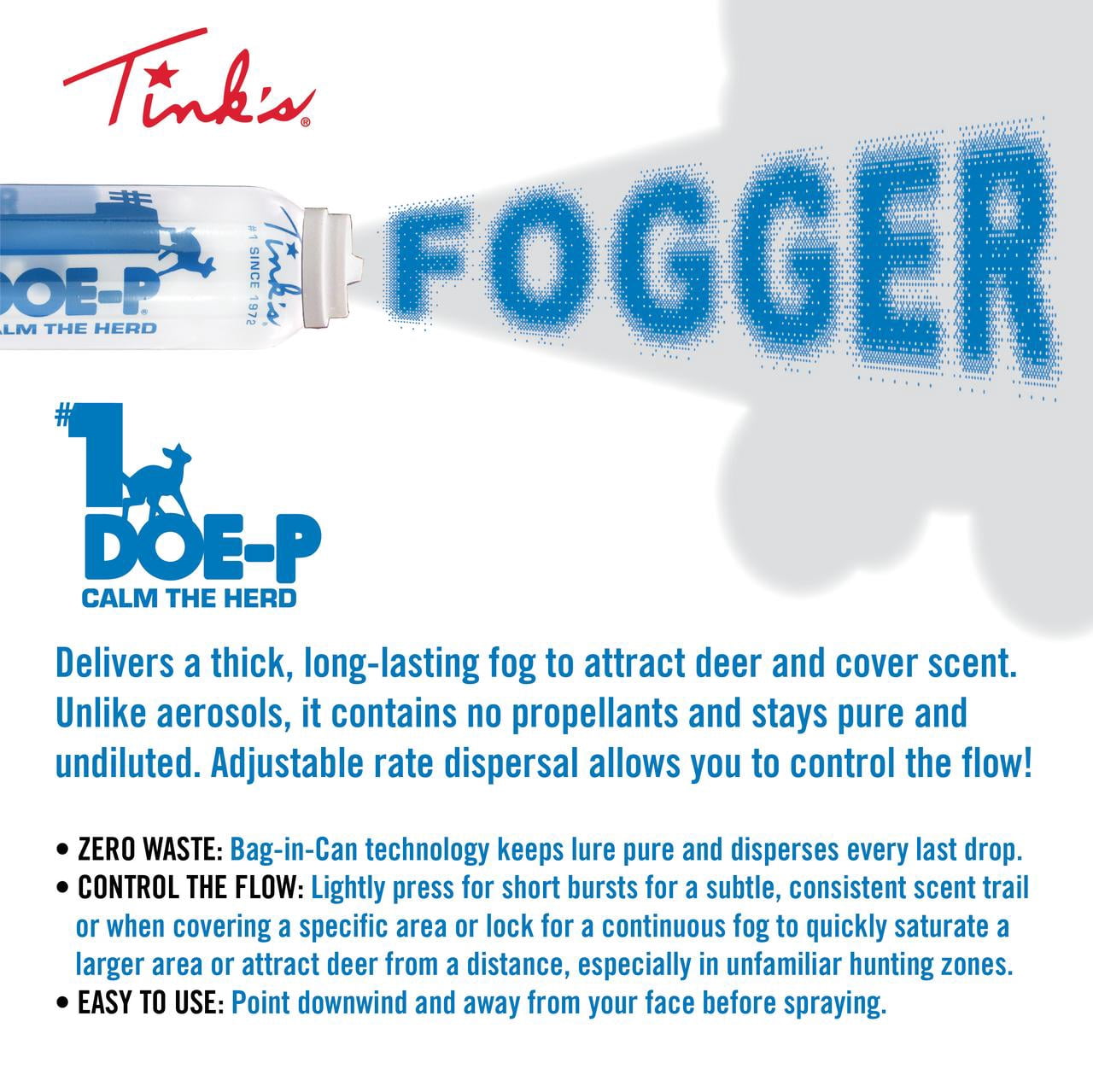 Tink's Fogger Doe P Hot Shot Deer Lure 5 oz can
