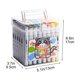 thumbnail image 1 of Marcador acrílico de oficina y papelería para estudiantes, niños, gran capacidad, lavable, no permeable, acuarela, arte, 24 colores apilables, 240 ml., 1 of 4