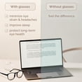thumbnail image 3 of Gafas de luz azul IBOANN Iconic para mujer con bloqueo del 99%, 3 of 8