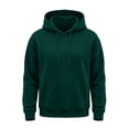 thumbnail image 6 of Dwellite Men's Oversized Hoodie Waffle Knit Sweatshirts Casual Hooded Pullover Athletic Hoodie with Pocket Dark Green 3XL, 6 of 8
