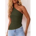 thumbnail image 3 of Musculosa PRETTYGARDEN Mujer Verano 2025 Y2K Un Hombro, 3 of 5