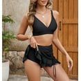 thumbnail image 3 of WQD Womens Bikini Set High Waisted 2 Piece Swimsuits Tummy Control Bathing Suits Swim Skirt Swimwear, 3 of 6