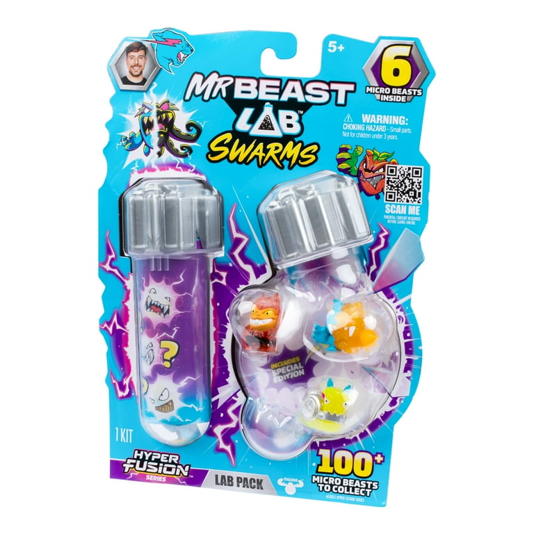 MrBeast Lab Swarms Hyper Fusion Series, Includes 6 Micro Beasts