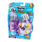 MrBeast Lab Swarms Hyper Fusion Series, Includes 6 Micro Beasts Figures, 6 Collectible Stickers & 2 Stackable Fusion Caps, Collect 100+, Ages 5+
