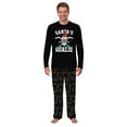 thumbnail image 3 of Family Matching Christmas Pajamas Santa's Favorite Goalie Hockey Theme, Sizes NB to 6XL with Pet Outfit, 3 of 7
