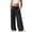 Black -CR18, variant on Nestiefly Linen Pants for Women Flowy Palazzo Pants Loose Boho High Waist Casual Wide Leg Trousers Summer Beach Vacation Outfits White 2XL
