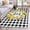 Yellow, variant on 3'x5' Area Rugs, Farmhouse Lemon Indoor Outdoor Area Rug for Living Room Bedroom, Bless Home Summer Black Buffalo Plaid Washable Bathroom Rugs Kitchen Floor Carpet Mats Home Decor Aesthetic