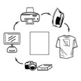 thumbnail image 4 of 10x T-shirt Print Iron-on Heat Press Light Dark Fabrics Inkjet New Transfer, 4 of 4