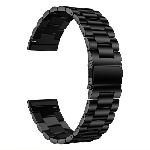 Bracelet en Acier Inoxydable pour Versa 3 4 et Sense 1 2 Trois Perles Boucle Élastique Étanche Résistant à la Transpiration