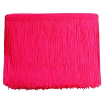 10 Yards Fringe Trim - 10CM Tassel Border for Sewing, Costumes, Lampshades, Curtains & Furniture Decoration (Bright Pink)