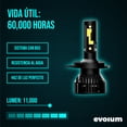 thumbnail image 2 of Luces Led para Auto - EVOLUM - Modelo Barracuda 11,000 lúmenes - Resistencia al Agua - Haz de luz Perfecto (H4), 2 of 9
