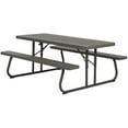thumbnail image 2 of 6' Woodgrain Folding Picnic Table, 2 of 2