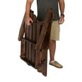 thumbnail image 2 of Shine Company Traditional Cedar Wood Folding Adirondack Chair in Brown, 2 of 5