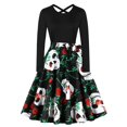 thumbnail image 1 of WILLBEST Robes pour Femmes Vintage Manches Longues Soirée Bal Robe Longue, 1 of 5