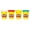 Blue/Yellow/Red/White, variant on Play-Doh 4 Pack of Wild Non-Toxic Colors, 4-Ounce Cans (Dark Blue, Bright Green, Orange, Green), Classroom Supplies, Preschool Crafts