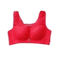 thumbnail image 3 of Sujetador inalámbrico Mujer Transpirable Hacer subir Bralette Chica Sexy Ropa interior de malla de encaje Regalo superior, Rojo, 34/75 Sweethay AP001191-08B, 3 of 7