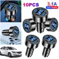 thumbnail image 1 of Cargador Coche 66 W Adaptador Corriente 4 Puertos para (3USB+1C) Azul, 1 of 6
