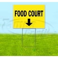 thumbnail image 1 of Food Court Down (18" x 24") Yard Sign, Includes Metal Step Stake, 1 of 6