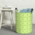 thumbnail image 6 of ZICANCN Green Geometric Texture Laundry Basket Organizer, Dirty Clothes Hamper for Bathroom Bedroom Laundry Room, Small Size, 6 of 7