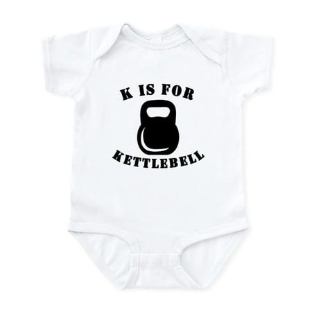 

CafePress - K Is For Kettlebell Body Suit - Baby Light Bodysuit Size Newborn - 24 Months