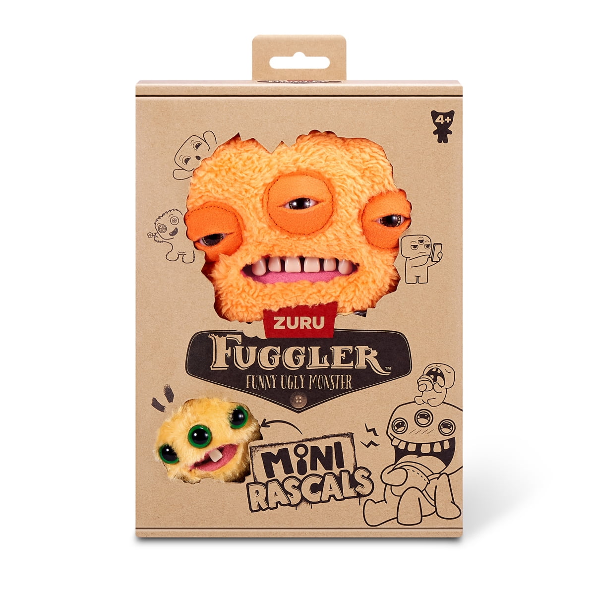 Giocattolo Brutto E Divertente Fuggler Zuru, Mini Rascals 22,9 Cm Assortimento Serie 1 (Double Trouble Clash Royale Peluche