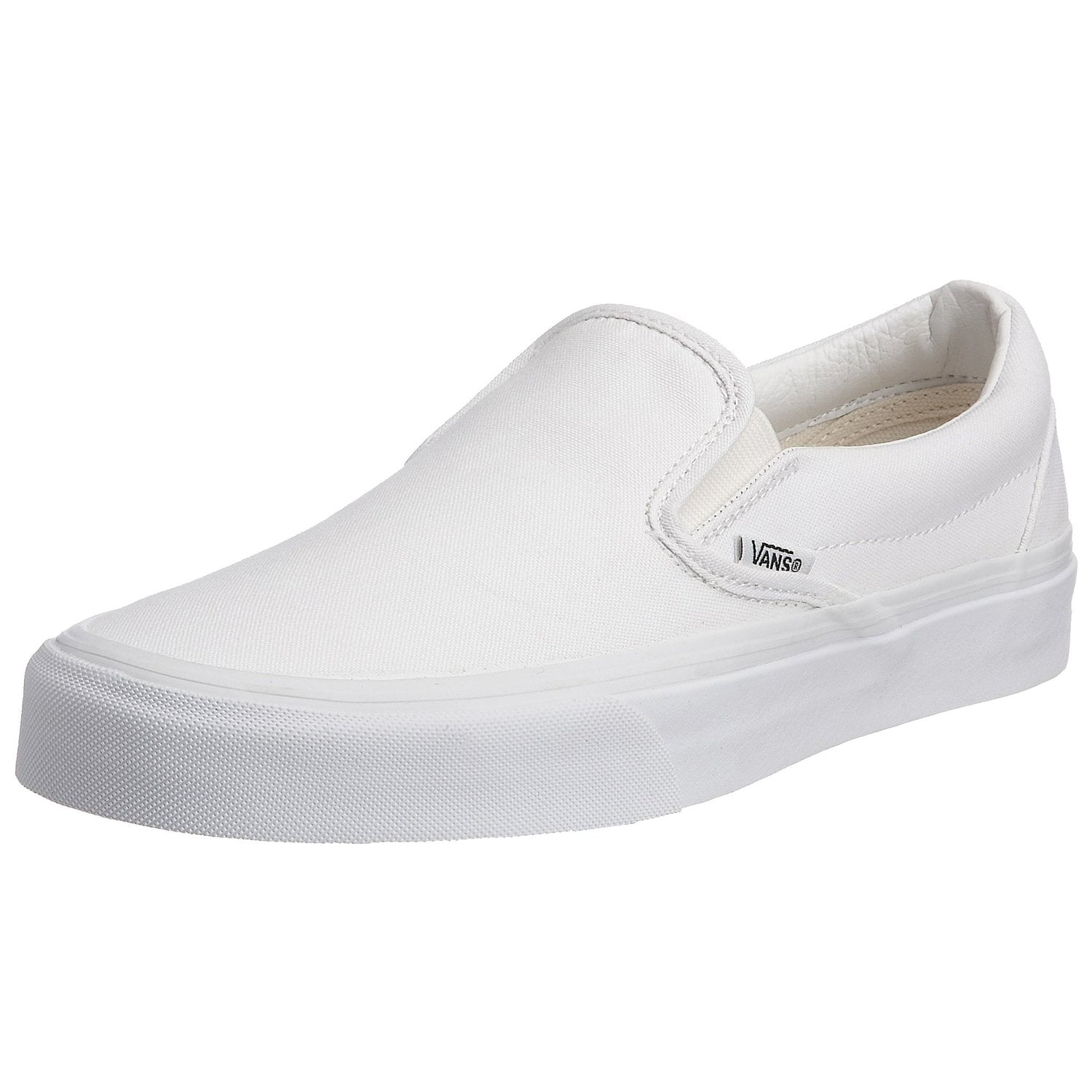 white vans without laces cheap 