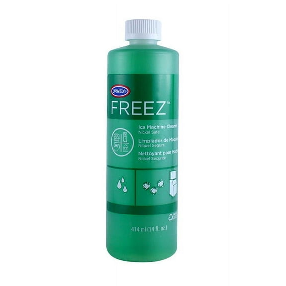 urnex freez ice machine cleaner - 14 ounce - 5 use - nickel safe formula based on citric acid commercial ice system cleaning product
