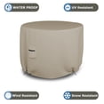thumbnail image 4 of Covers & All Round Patio Table Cover 12 Oz Waterproof - 100% Weather Resistant Outdoor Round Table Cover with Air Pocket and Drawstrap for Snug Fit (60" Dia x 28" H Inches, Beige), 4 of 7