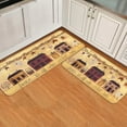 thumbnail image 2 of Autumn Fall Kitchen Rug Sets 2 Pieces Country House Rustic Berry Patriotic Star Thanksgiving Floor Mats Washable Barn 17.7inch X 47.2inch + 17.5inch X 29.5inch, 2 of 6