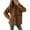 Brown, variant on QHFBli Womens Coat Casual Lapel Full Zip Jacket Long Sleeve Oversized Warm Winter Outwear with Pockets