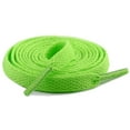 thumbnail image 1 of Single Layer Shoelace Shoelaces High Bang Polyester Single Layer 8mm Shoe Laces Colorfast Flat ShoelacesFluorescent Green, 1 of 1