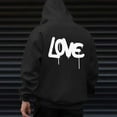 thumbnail image 5 of Vedolay Mens Hoodies Tie Dye Pullover Sweatshirts Black,3XL, 5 of 5