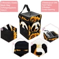 thumbnail image 2 of Panda Sunflower Foldable Car Trash Bin with Lid, Leak-proof Mini Trash Can for Car, Hanging Storage Bag Included, 2 of 6