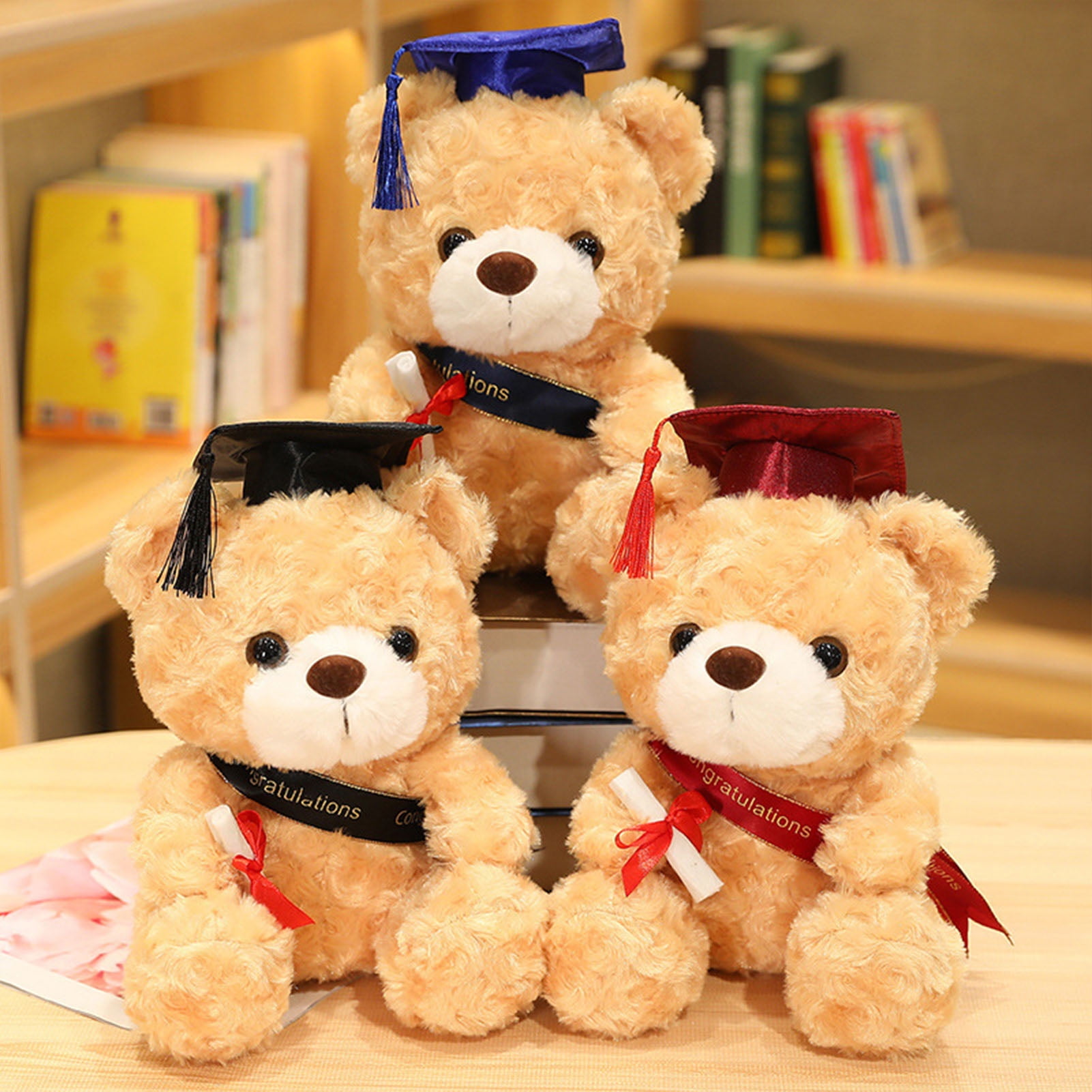 Teddy Bear Pull Ours Poupée Graduation Uniforme Jouet en Peluche Ac