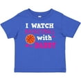 thumbnail image 3 of Inktastic I Watch Basketball with Daddy Boys or Girls Baby T-Shirt, 3 of 5