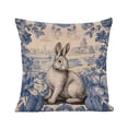 thumbnail image 2 of Cotton Pillow Cover, Decorative Pillow Case With Hidden Zipper, for Home Decor, Blue, 2 of 6