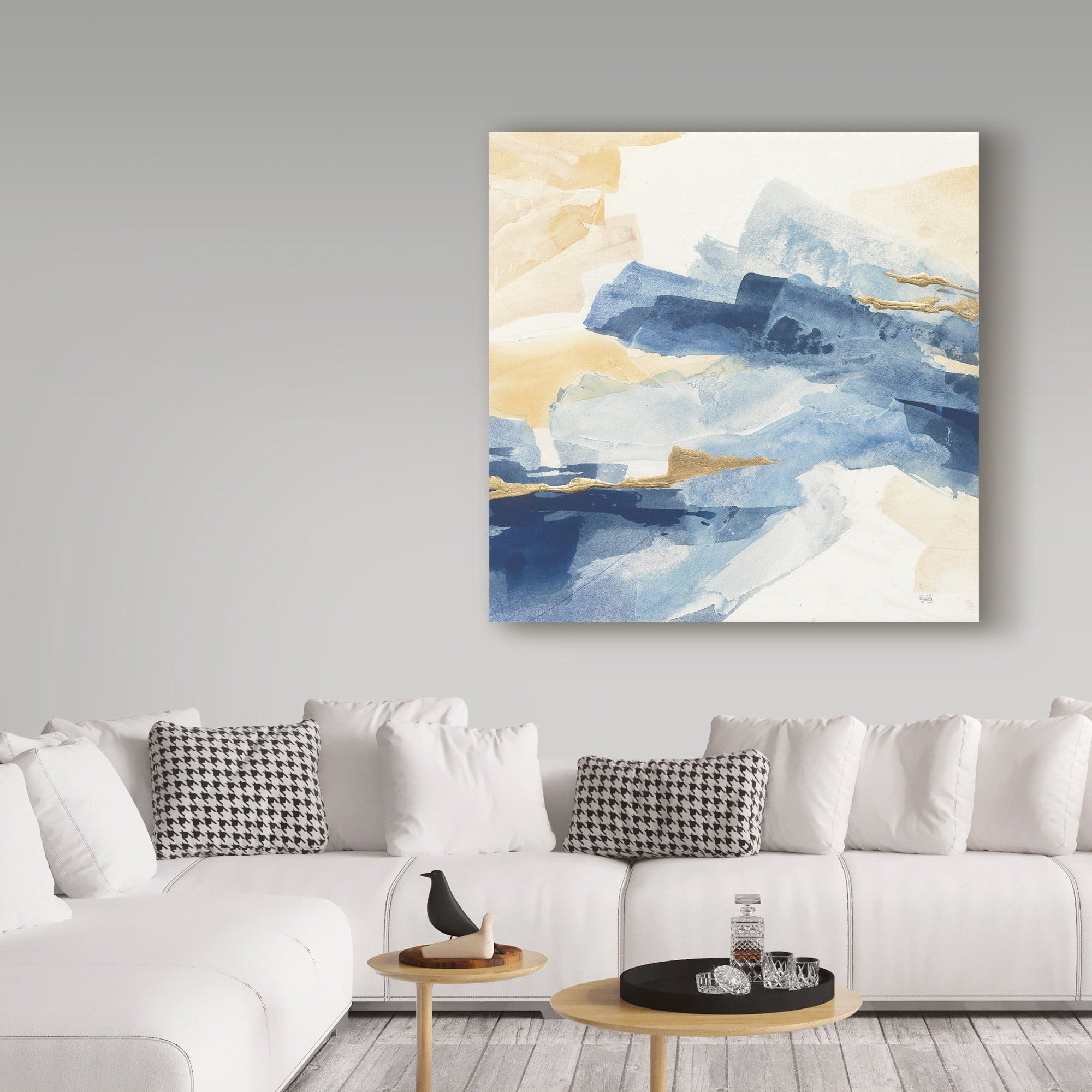 Trademark Fine Art 'Gilded Indigo I' Canvas Art by Chris Paschke