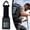 Black/1Pc, variant on Aoyunhp Portable Digital Small Hygrometer,Backpacking Hiking Travel Thermometer with Carabiner Clip,Mini Thermometers,Hiking with Buckle Light 30g Travel Pendant,Black