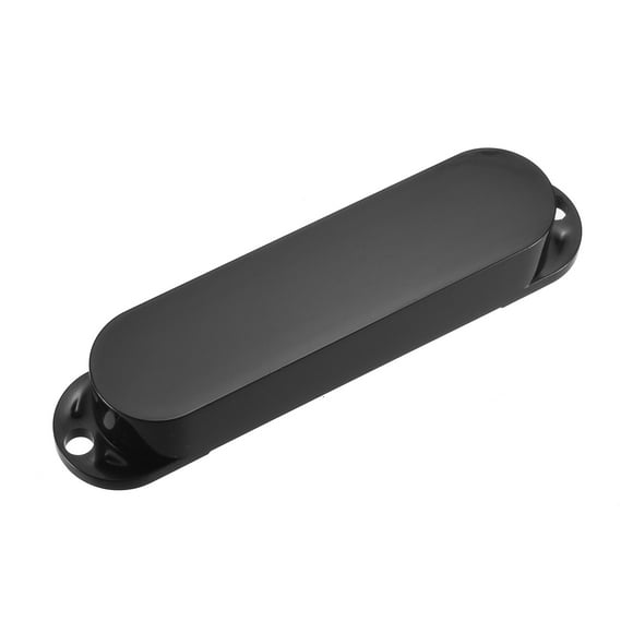 Unique Bargains Sealed Single Coil Pickup Cover Set for ST Strat Stratocaster Guitar -No Holes Black