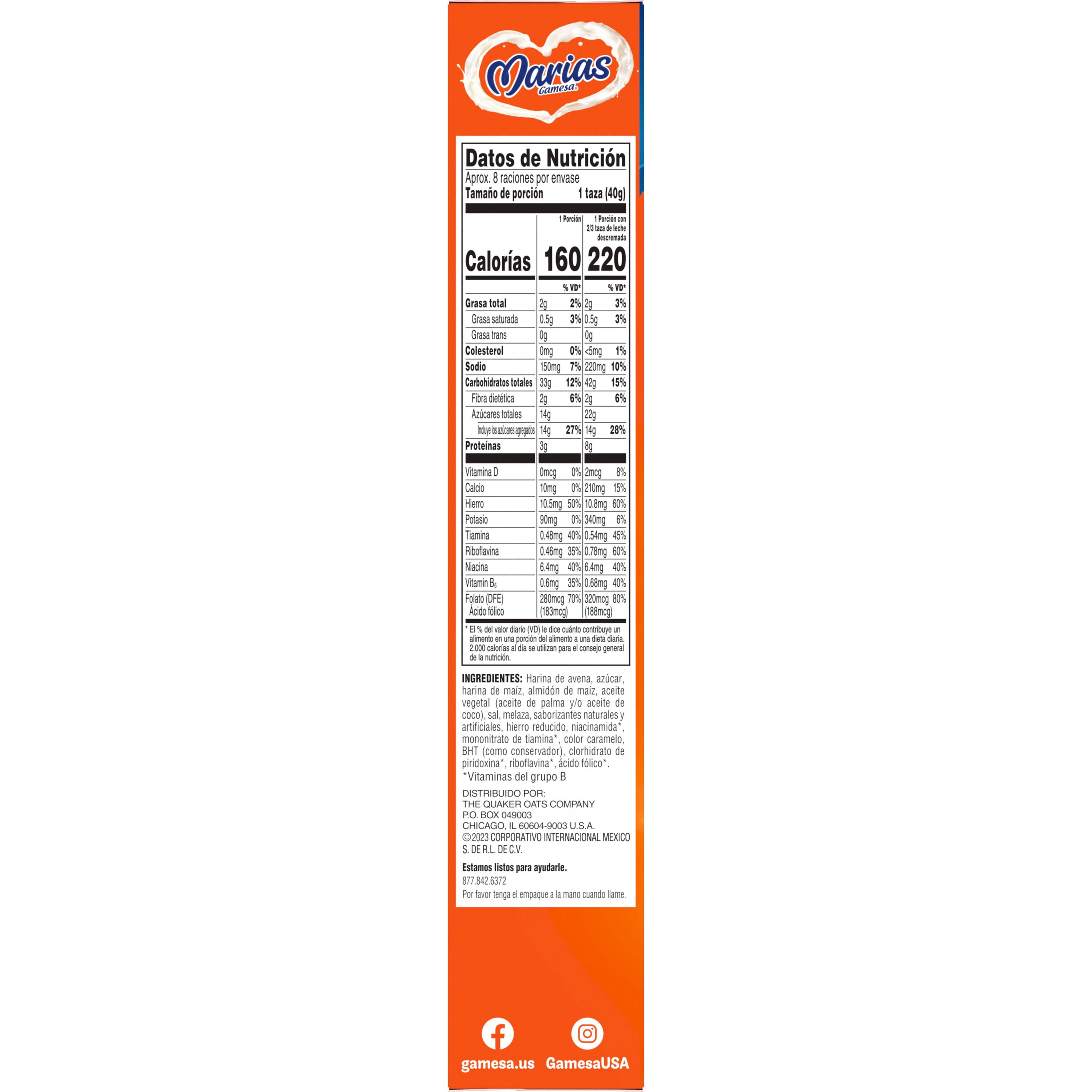 Gamesa Marias Vanilla Artificially Flavored Cereal, 11.4 oz