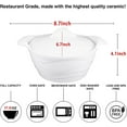 thumbnail image 2 of Casserole Dish 31.8 Ounce French White Ceramic Bakeware Set with Lids, Oven, Microwave, Dishwasher, Freezer and Fridge Safe, 2 of 8