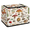 Multicolor 1, variant on CURLYOOT Cute Schnauzer Dog Storage Bin With Zipper Lid, Foldable Clothes Organizer Lidded Storage Baskets, Rectangular Box Closet Shelf Organizer