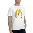 thumbnail image 2 of Mcdonald'S Logo Men'S Basic Short Sleeve T-Shirt Fashionable White Small, 2 of 8