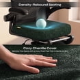 thumbnail image 3 of Pinmoco Ergonomic Office Chair with Footrest, High Back Mesh Desk Chair with Flip-up Arms and Lumbar Support, Starry Green, 3 of 9