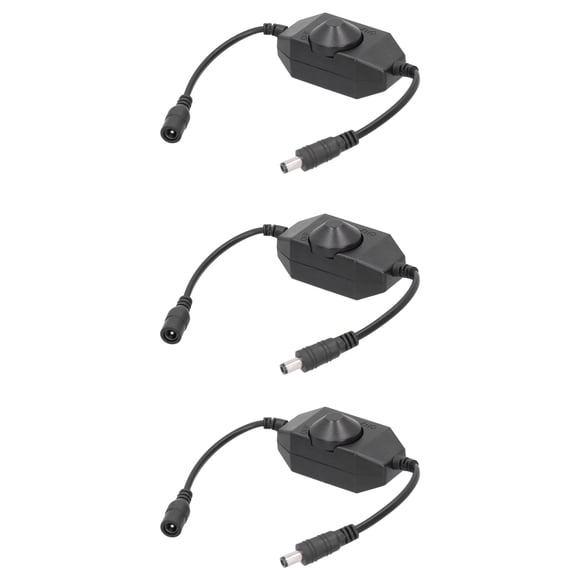 Interruptor de atenuación con perilla manual, 3 piezas de atenuación de tira LED Interruptor de atenuación de tira LED DC Mini piezas de iluminación de lámpara LED Fiel a su promesa