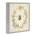 thumbnail image 4 of Stupell Industries Soft Bee Wreath Animals & Insects Painting Gray Framed Art Print Wall Art, 17 x 17, 4 of 10