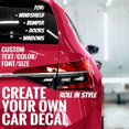 thumbnail image 1 of Create Your Own Custom Vehicle Decal - Choose Color Font Size - Personalized Car & Truck Vinyl Decals Stickers - Customised Auto Automotive Decal - Window Windshield Bumper Letterings Name, 1 of 7